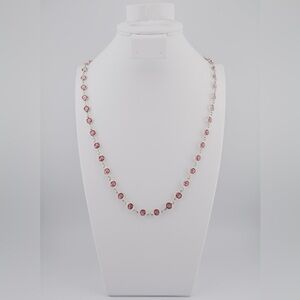 Chanelle, Light Rose Ignite Necklace 
Touchstone Crystal by Swarovski